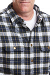 Shacket Nantucket Flannel Windowpane MENS OUTERWEAR Castaway Nantucket Island