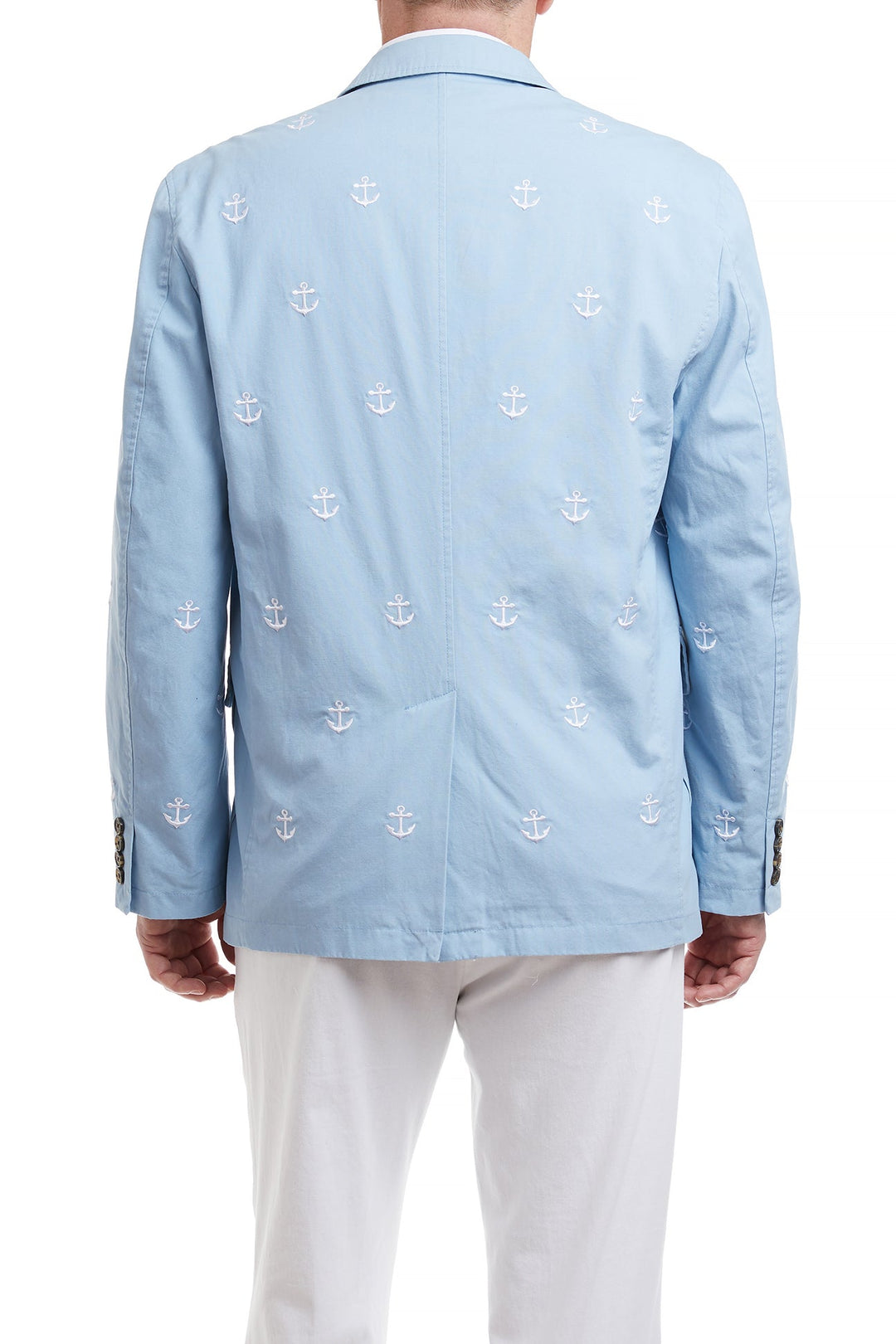 Castaway Clothing Spinnaker Blazer Blue Grotto with Anchors