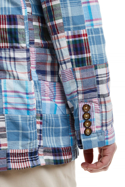 Spinnaker Blazer Seapoint Patch Madras MENS OUTERWEAR Castaway Nantucket Island