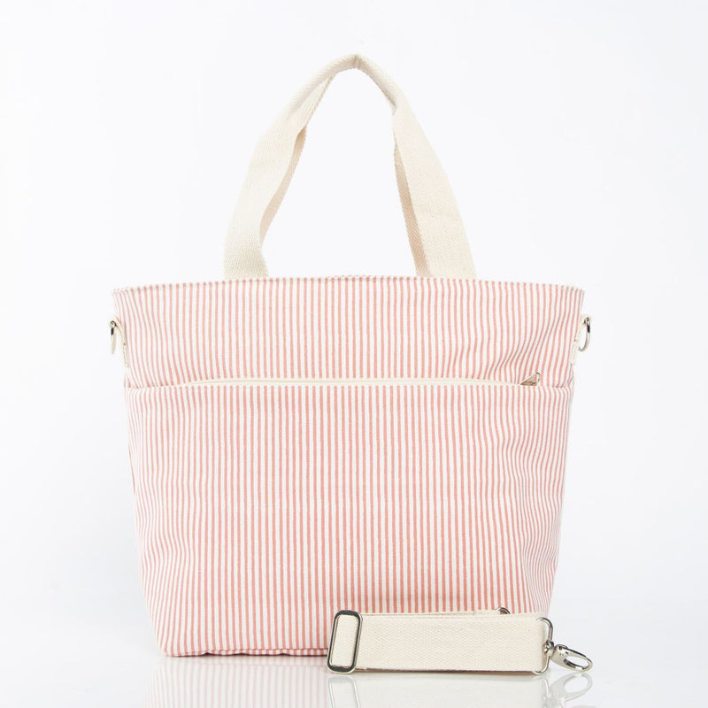 Striped Cooler Bag Rose & Tan ACCESSORIES NO GOOG SHOP CB Station