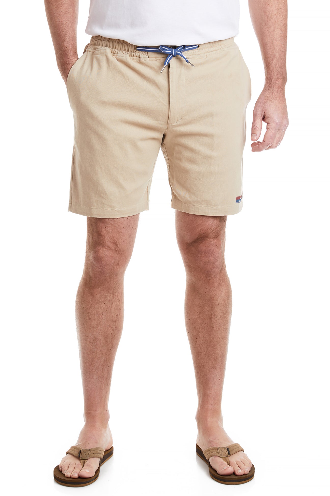 Surf Short Stretch Twill Khaki MENS SHORTS Castaway Nantucket Island