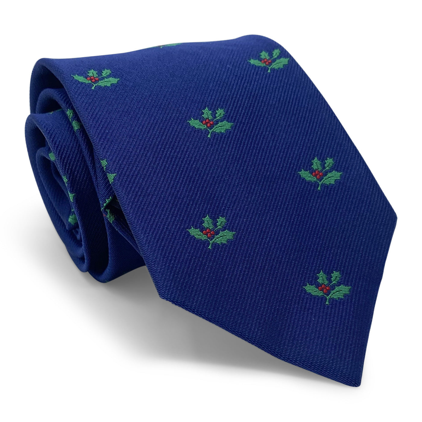 Tie Navy with Hollyberry MENS ACCESSORIES Bird Dog Bay