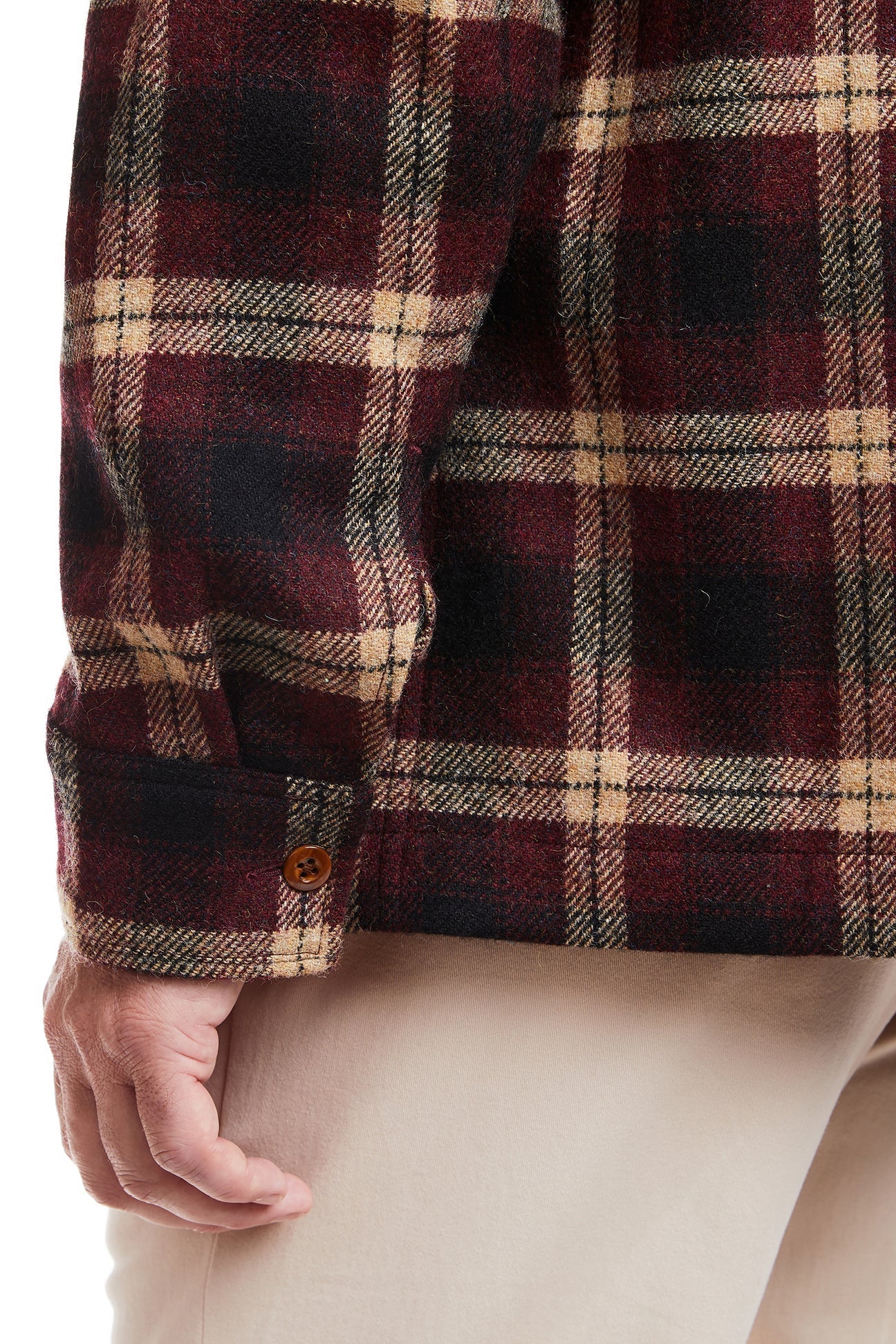 Tweedbank Milled Wool Jacket Red and Tan Plaid MENS OUTERWEAR Castaway Nantucket Island