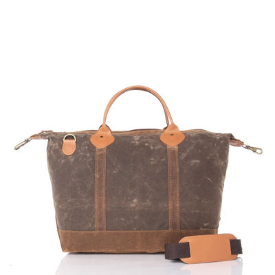 Weekender Bag Waxed Canvas Olive ACCESSORIES CB Station