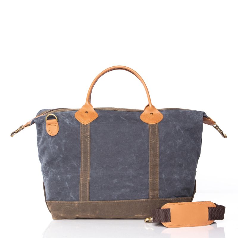 Weekender Bag Waxed Canvas Slate ACCESSORIES CB Station