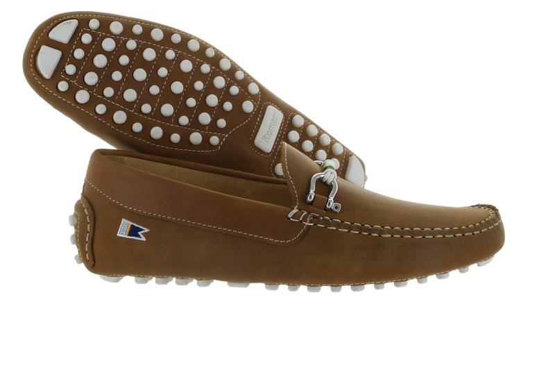 Riomar Deck Driver Crazy Horse Tan w/Riomar Burgee Bearing MENS ACCESSORIES Riomar