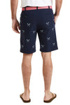ACKformance Short Nantucket Navy with Lacrosse Sticks MENS EMBROIDERED SHORTS Castaway Nantucket Island