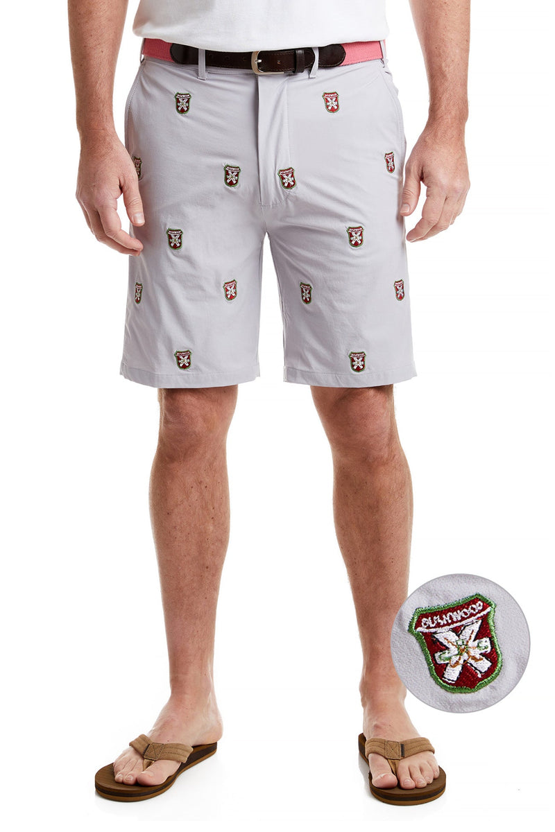 ACKformance Short Stone with Bushwood Country Club MENS EMBROIDERED SHORTS Castaway Nantucket Island