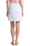 Ali Skirt Blue Seersucker with Crab LADIES SKIRTS Castaway Nantucket Island