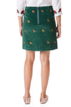 Ali Skirt Corduroy Hunter with Santa Dog - Castaway Nantucket Island