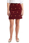 Ali Skirt Corduroy Merlot with Turkey LADIES SKIRTS Castaway Nantucket Island