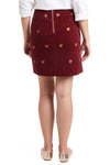Ali Skirt Corduroy Merlot with Turkey LADIES SKIRTS Castaway Nantucket Island