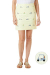 Ali Skirt Stretch Twill Citrus with Tee Time - Castaway Nantucket Island