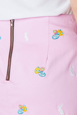Ali Skirt Stretch Twill Pink with Easter - Castaway Nantucket Island