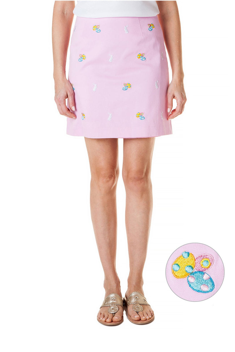 Ali Skirt Stretch Twill Pink with Easter - Castaway Nantucket Island