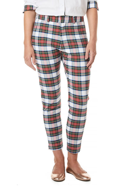 Ankle Capri Stretch Twill Dress Stewart Tartan - Castaway Nantucket Island