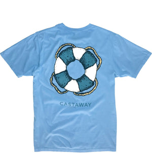 Beach Tee Azure Castaway - POLOS & TEES - Castaway Nantucket Island