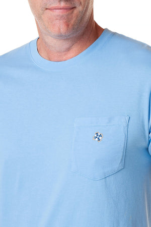Beach Tee Azure Castaway - POLOS & TEES - Castaway Nantucket Island