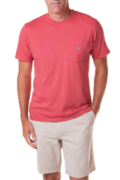 Beach Tee Cardinal Red Castaway - POLOS & TEES - Castaway Nantucket Island