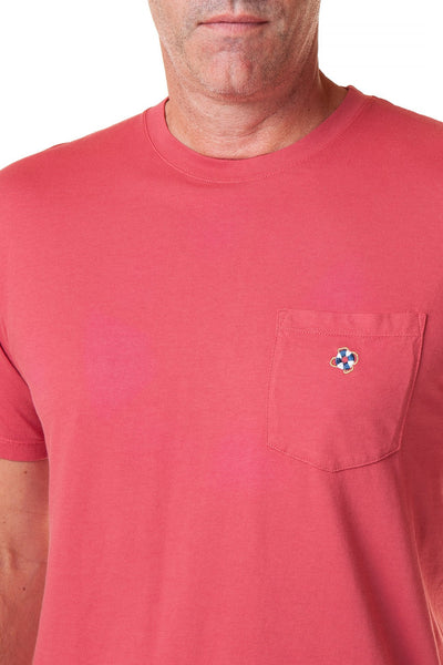 Beach Tee Cardinal Red Castaway - POLOS & TEES - Castaway Nantucket Island
