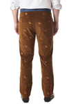 Beachcomber Corduroy Pant Chocolate with Santa Dog - Castaway Nantucket Island
