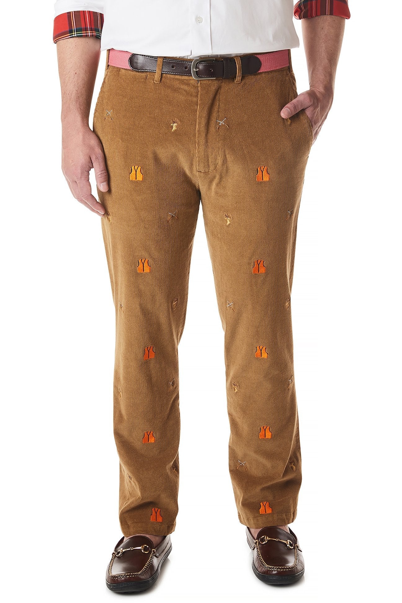 Beachcomber Corduroy Pant Khaki with Deer Hunter - Castaway Nantucket Island