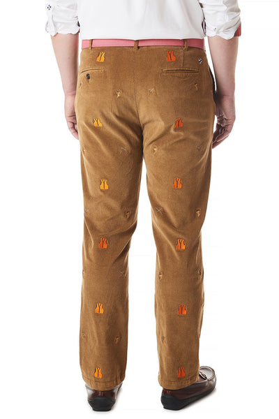 Beachcomber Corduroy Pant Khaki with Deer Hunter - Castaway Nantucket Island