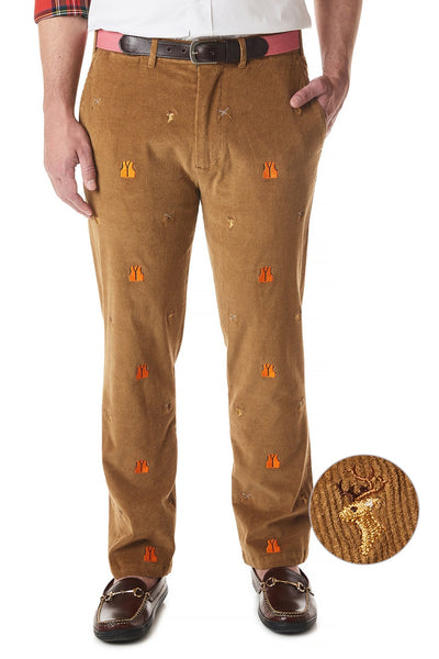 Beachcomber Corduroy Pant Khaki with Deer Hunter - Castaway Nantucket Island