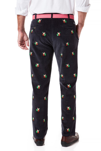 Beachcomber Corduroy Pant Nantucket Navy with Santa - Castaway Nantucket Island