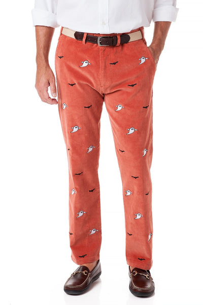 Beachcomber Corduroy Pant Nantucket Red with Ghost & Bat - Castaway Nantucket Island