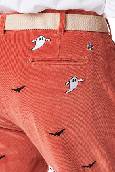 Beachcomber Corduroy Pant Nantucket Red with Ghost & Bat - Castaway Nantucket Island