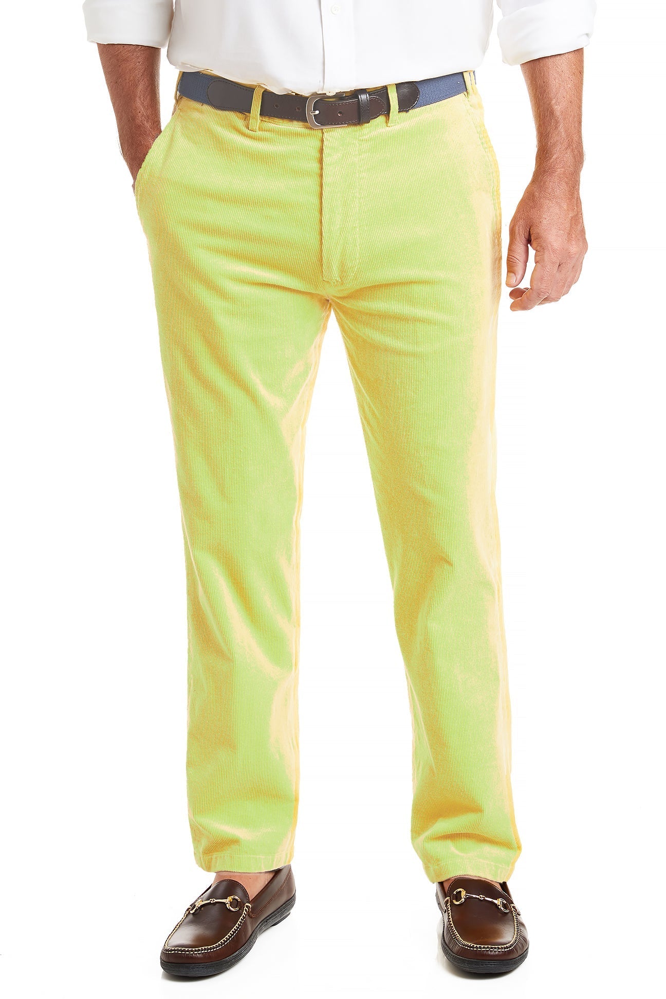 Beachcomber Stretch Corduroy Pant Pale Lime Mens Pants Castaway Nantucket Island