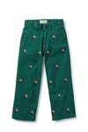 Boys Port Pant Stretch Twill Hunter with Santa BOYS PANTS Castaway Nantucket Island