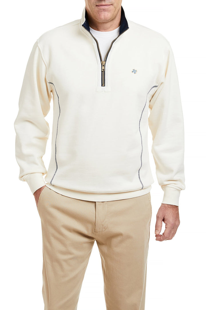 Breakwater Mens Quarterzip Ivory White – Castaway Nantucket Island