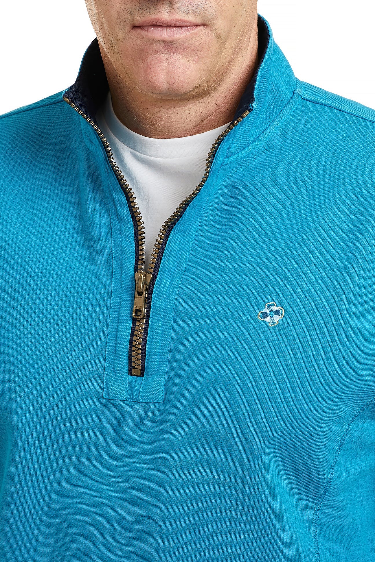 Breakwater Mens Quarterzip Marine Blue – Castaway Nantucket Island