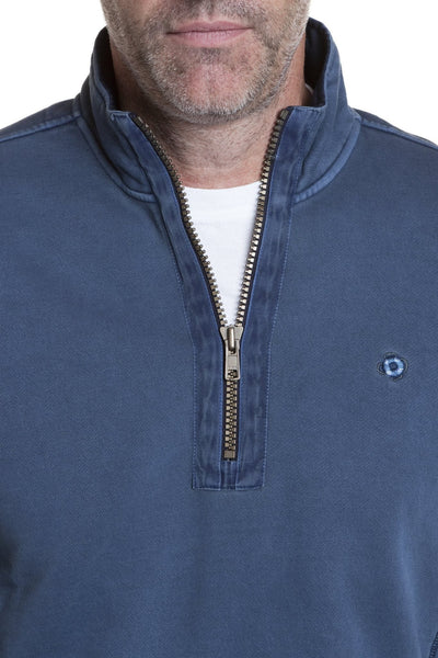 Breakwater Quarterzip Navy - MENS OUTERWEAR - Castaway Nantucket Island