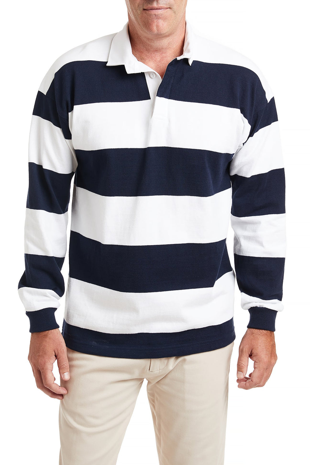 Striped rugby jumper hotsell
