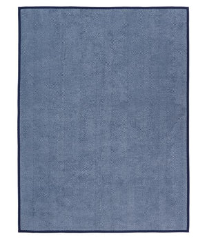 ChappyWrap Blanket Harborview Herringbone Navy - Castaway Nantucket Island