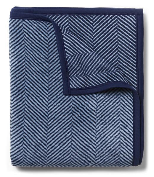 ChappyWrap Blanket Harborview Herringbone Navy - Castaway Nantucket Island