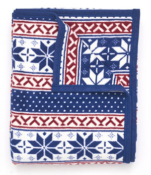 ChappyWrap Blanket Jolly Fair Isle Blue - Castaway Nantucket Island