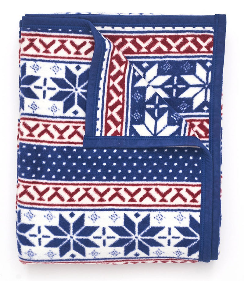 ChappyWrap Blanket Jolly Fair Isle Blue - Castaway Nantucket Island