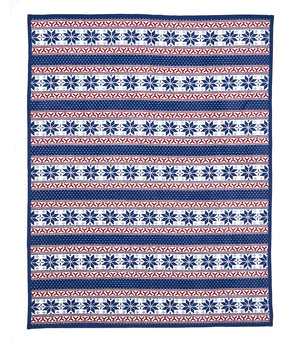 ChappyWrap Blanket Jolly Fair Isle Blue - Castaway Nantucket Island