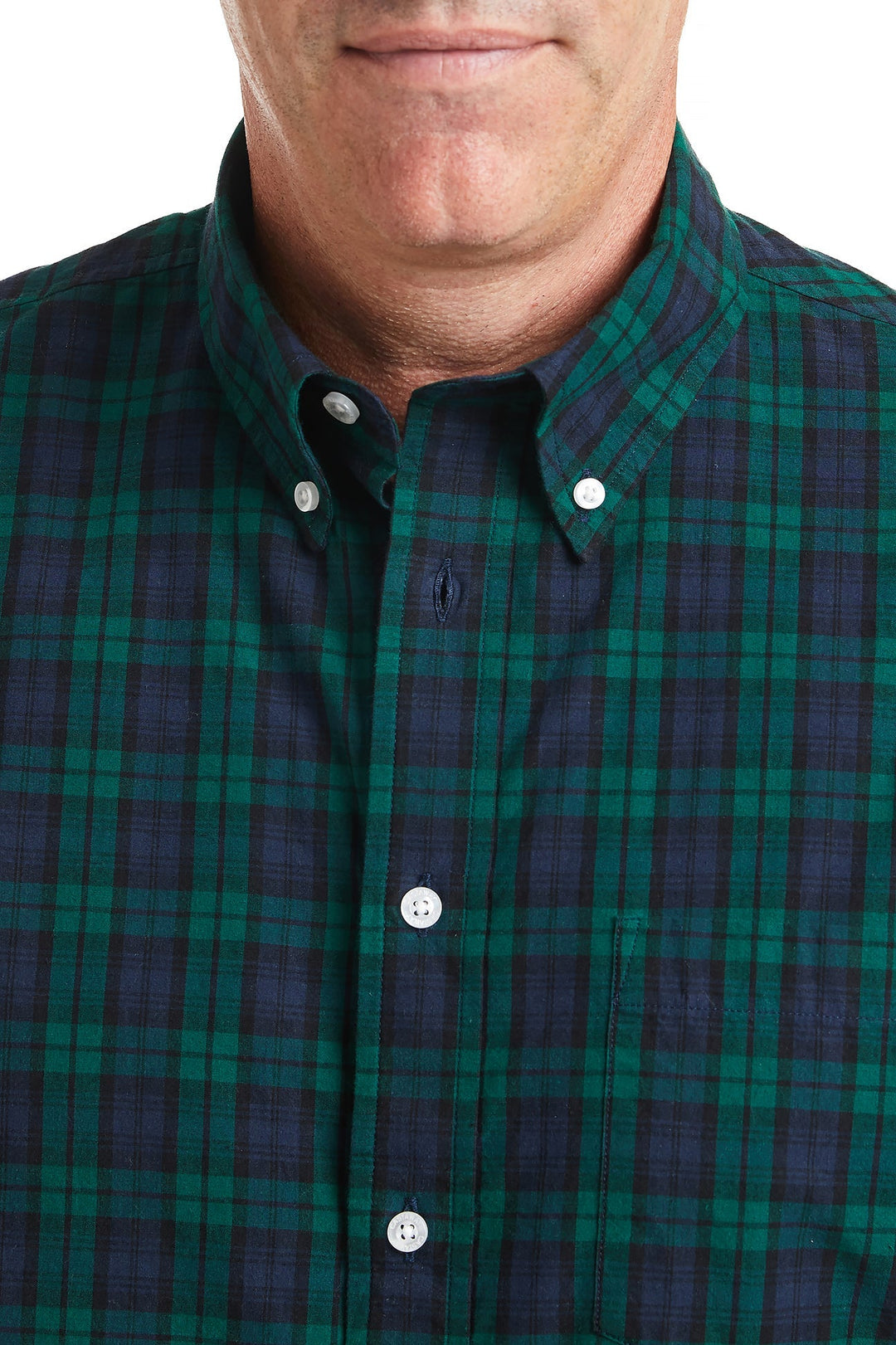 Castaway Mens Shirt Buttondown Blackwatch Tartan Plaid – Castaway 