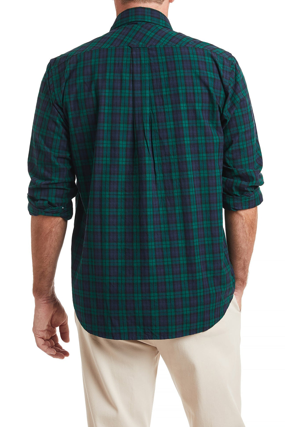 black watch dress shirt Proper Cloth Men's Portuguese Black Watch Plaid Tartan Custom Dress Shirt