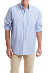 Chase Shirt Blue and Navy Seersucker MENS SPORT SHIRTS Castaway Nantucket Island