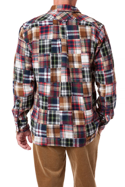 Chase Shirt Fall Patch Madras - Castaway Nantucket Island