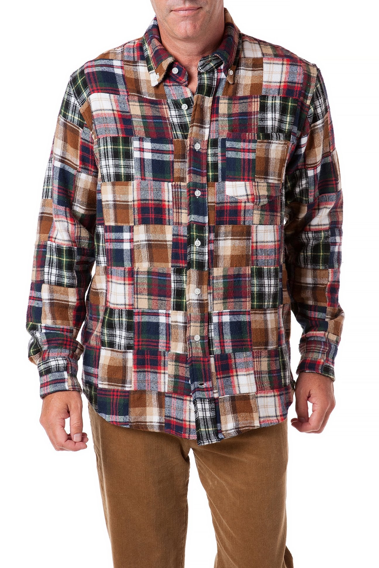 Chase Shirt Fall Patch Madras - Castaway Nantucket Island