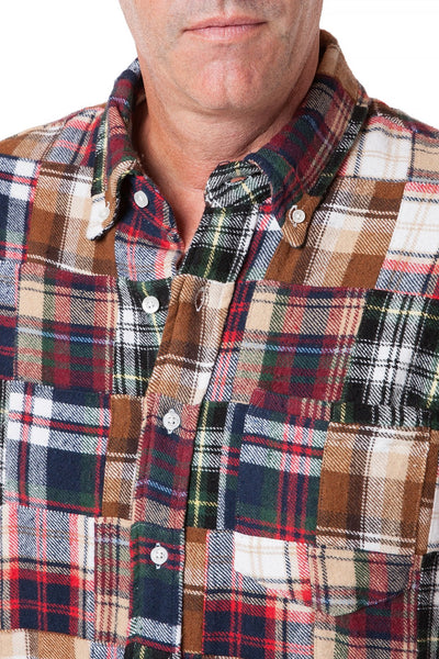 Chase Shirt Fall Patch Madras - Castaway Nantucket Island