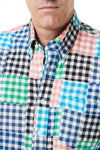 Chase Shirt Gingham Patchwork - Castaway Nantucket Island