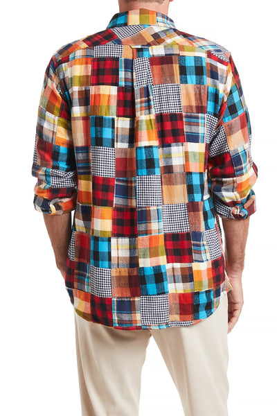 Chase Shirt Harvest Patch Madras MENS SPORT SHIRTS Castaway Nantucket Island